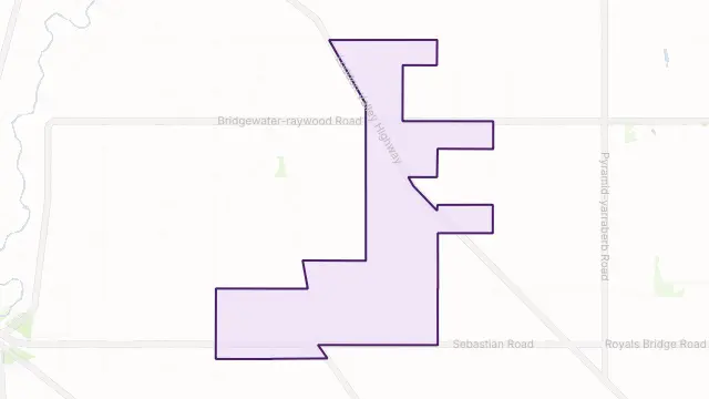 Yarraberb Area Boundary Map