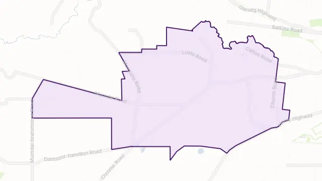 Yulecart Area Boundary Map