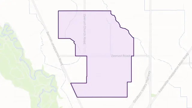 Zeerust Area Boundary Map