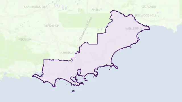 Albany Area Boundary Map
