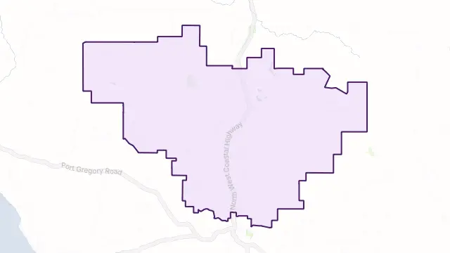 Alma Area Boundary Map