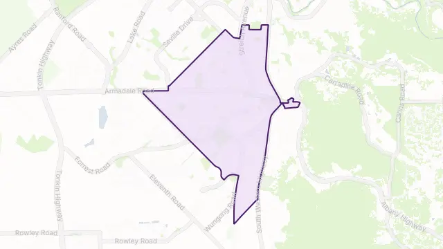 Armadale Area Boundary Map