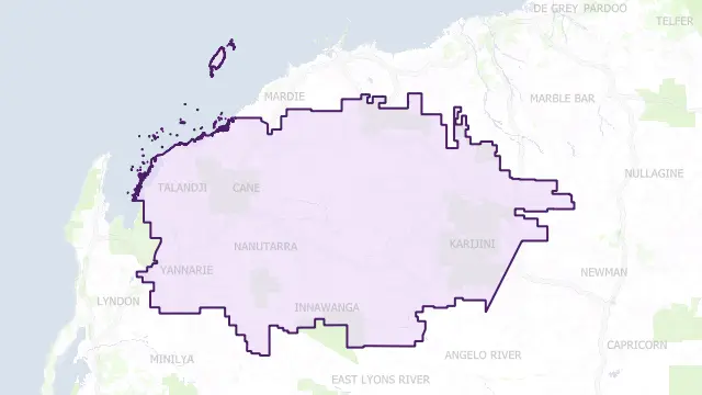 Ashburton Council Area Boundary Map