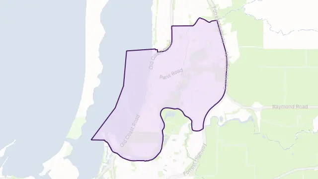 Australind Area Boundary Map