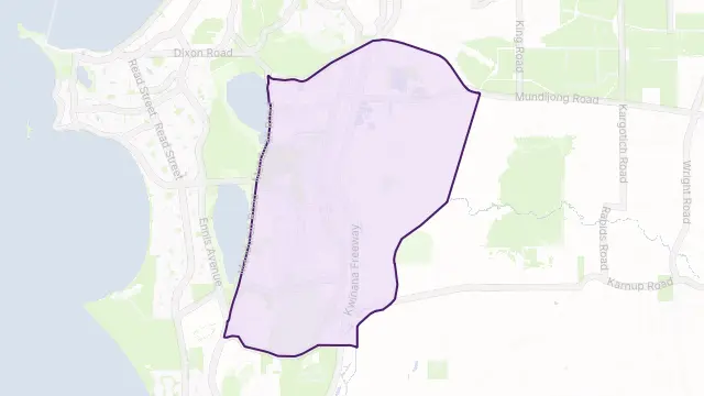 Baldivis Area Boundary Map