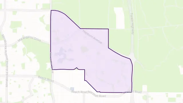Ballajura Area Boundary Map