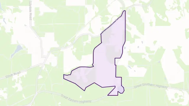 Beechina Area Boundary Map
