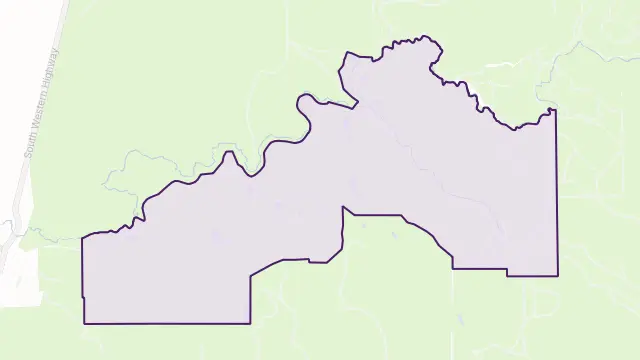 Beela Area Boundary Map