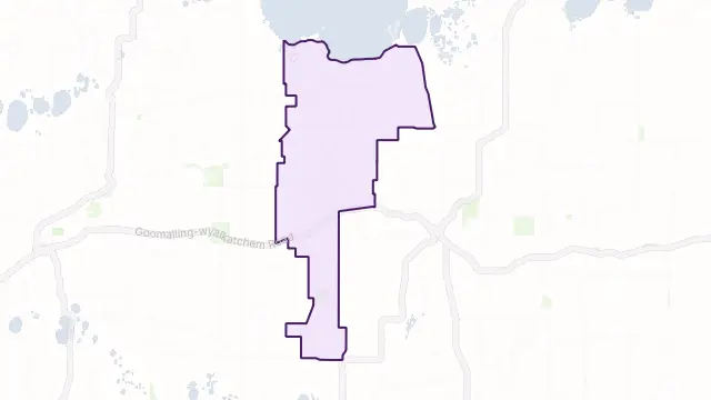 Benjaberring Area Boundary Map