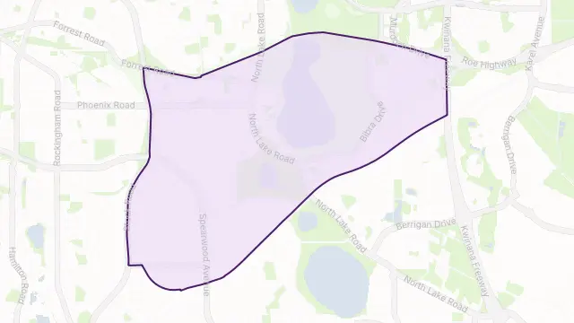 Bibra Lake Area Boundary Map