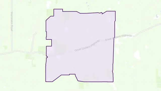 Bodallin Area Boundary Map