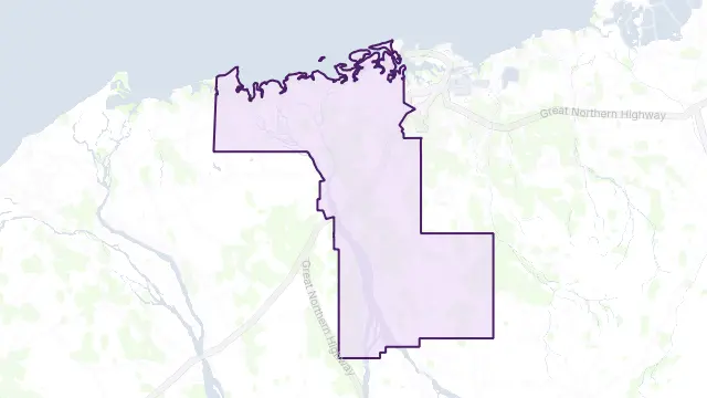 Boodarie Area Boundary Map