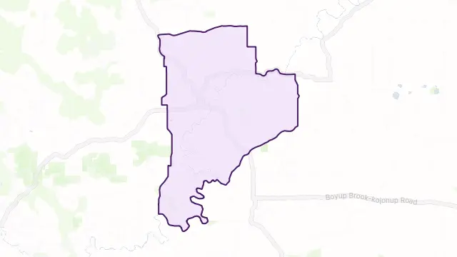 Boyup Brook Area Boundary Map