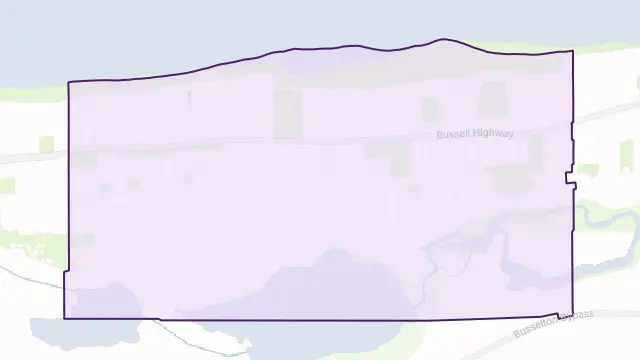 Broadwater Area Boundary Map