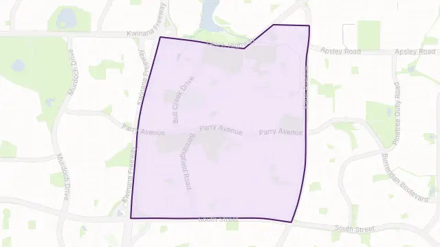 Bull Creek Area Boundary Map