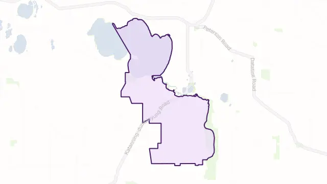 Bullock Hills Area Boundary Map