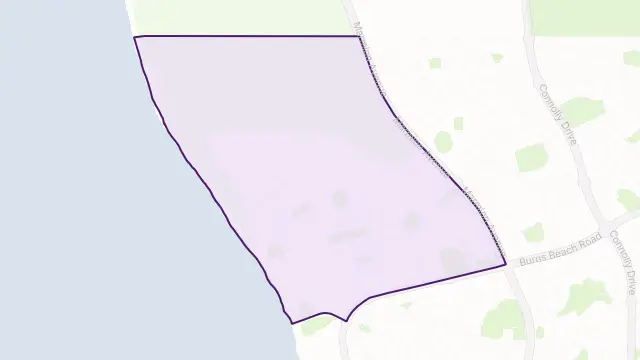Burns Beach Area Boundary Map
