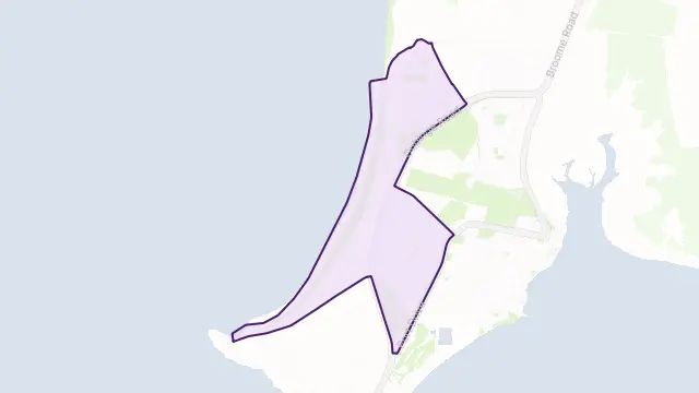 Cable Beach Area Boundary Map