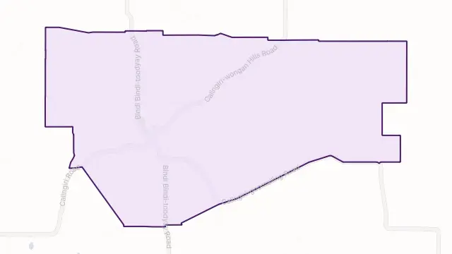 Calingiri Area Boundary Map