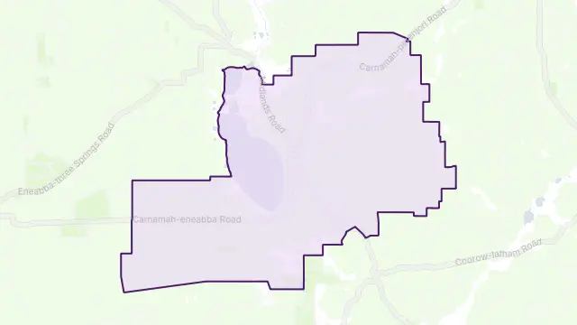 Carnamah Area Boundary Map