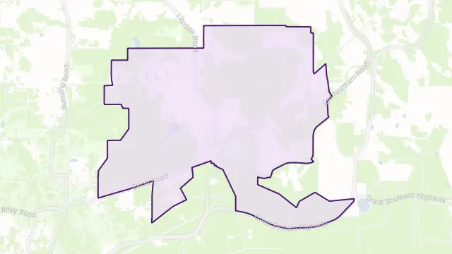 Chidlow Area Boundary Map