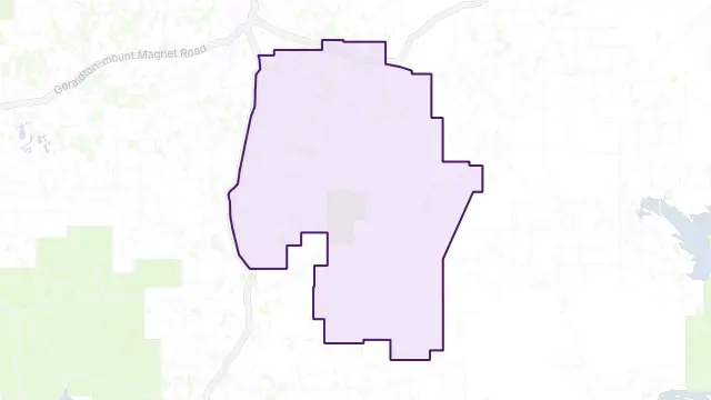 Cooladar Hill Area Boundary Map