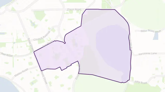 Cooloongup Area Boundary Map