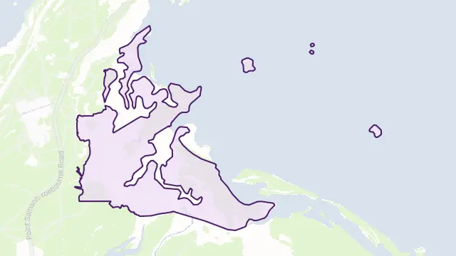 Cossack Area Boundary Map