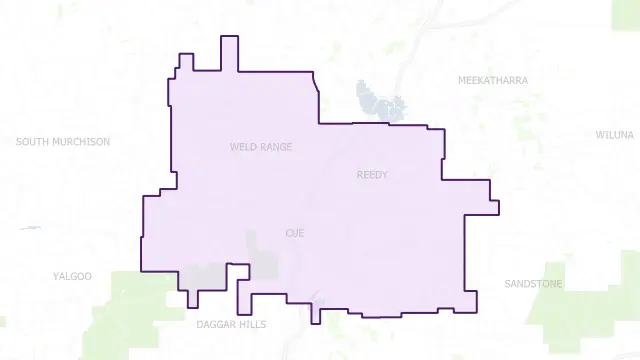 Cue Council Area Boundary Map