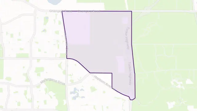 Cullacabardee Area Boundary Map