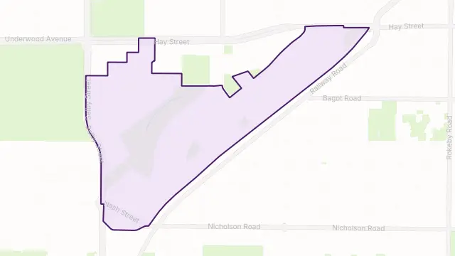Daglish Area Boundary Map