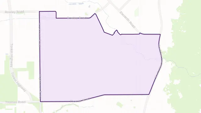 Darling Downs Area Boundary Map