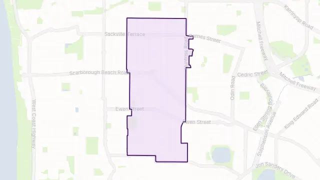 Doubleview Area Boundary Map