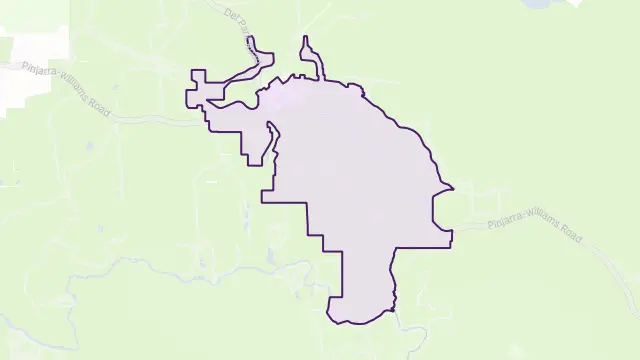 Dwellingup Area Boundary Map