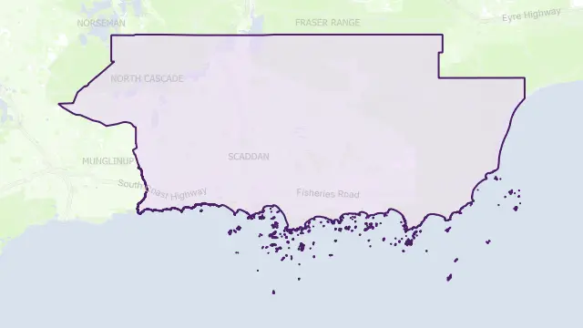 Esperance Area Boundary Map