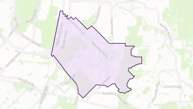 Forrestfield Area Boundary Map