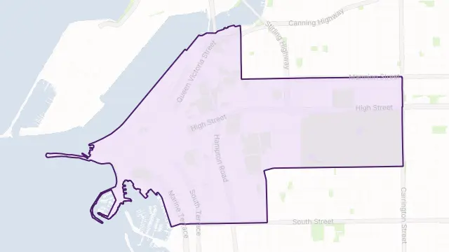 Fremantle Area Boundary Map