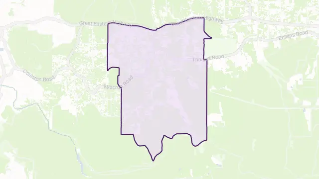 Glen Forrest Area Boundary Map