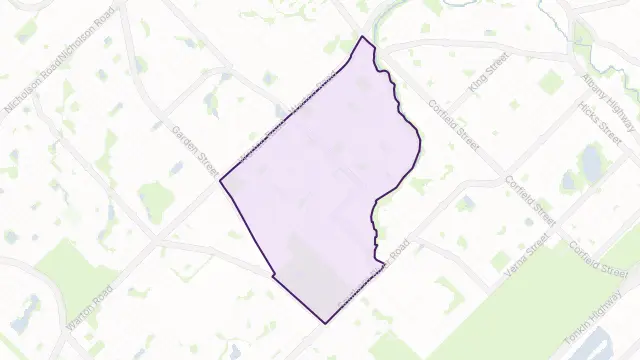 Huntingdale Area Boundary Map