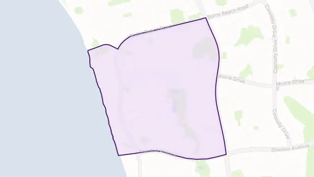 Iluka Area Boundary Map