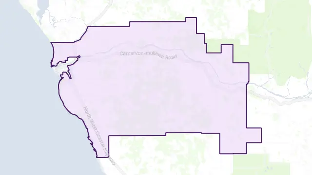 Inggarda Area Boundary Map
