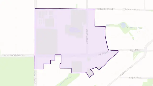 Jolimont Area Boundary Map
