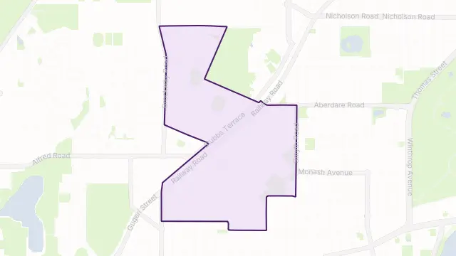 Karrakatta Area Boundary Map