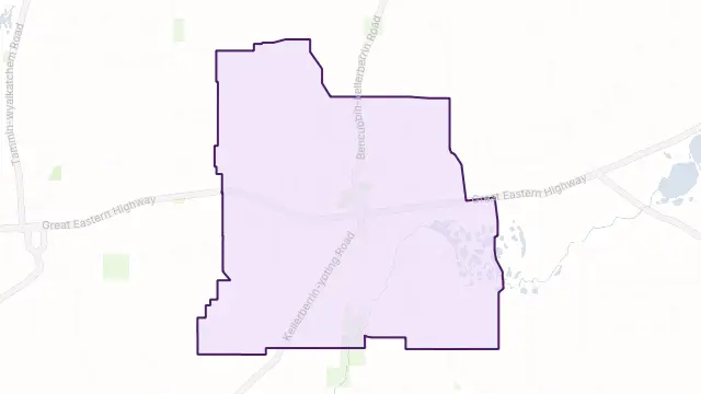 Kellerberrin Area Boundary Map