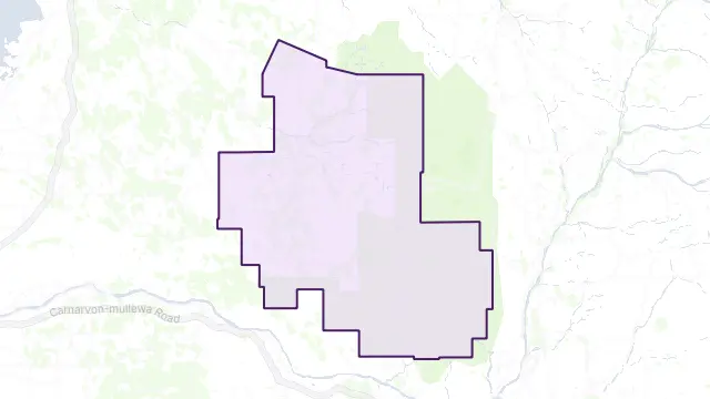 Kennedy Range Area Boundary Map