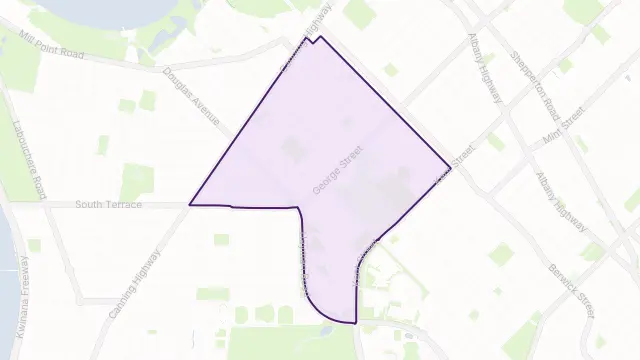 Kensington Area Boundary Map