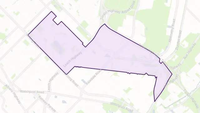 Kewdale Area Boundary Map