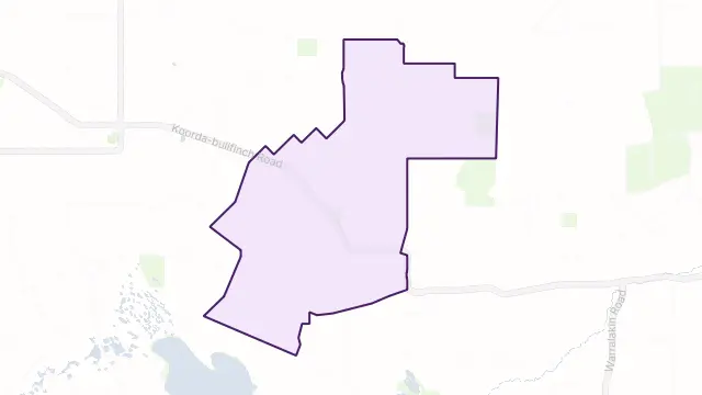 Lake Brown Area Boundary Map