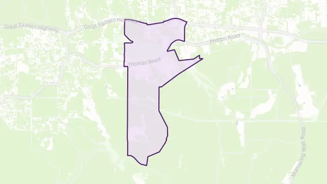 Mahogany Creek Area Boundary Map