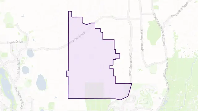 Melaleuca Area Boundary Map